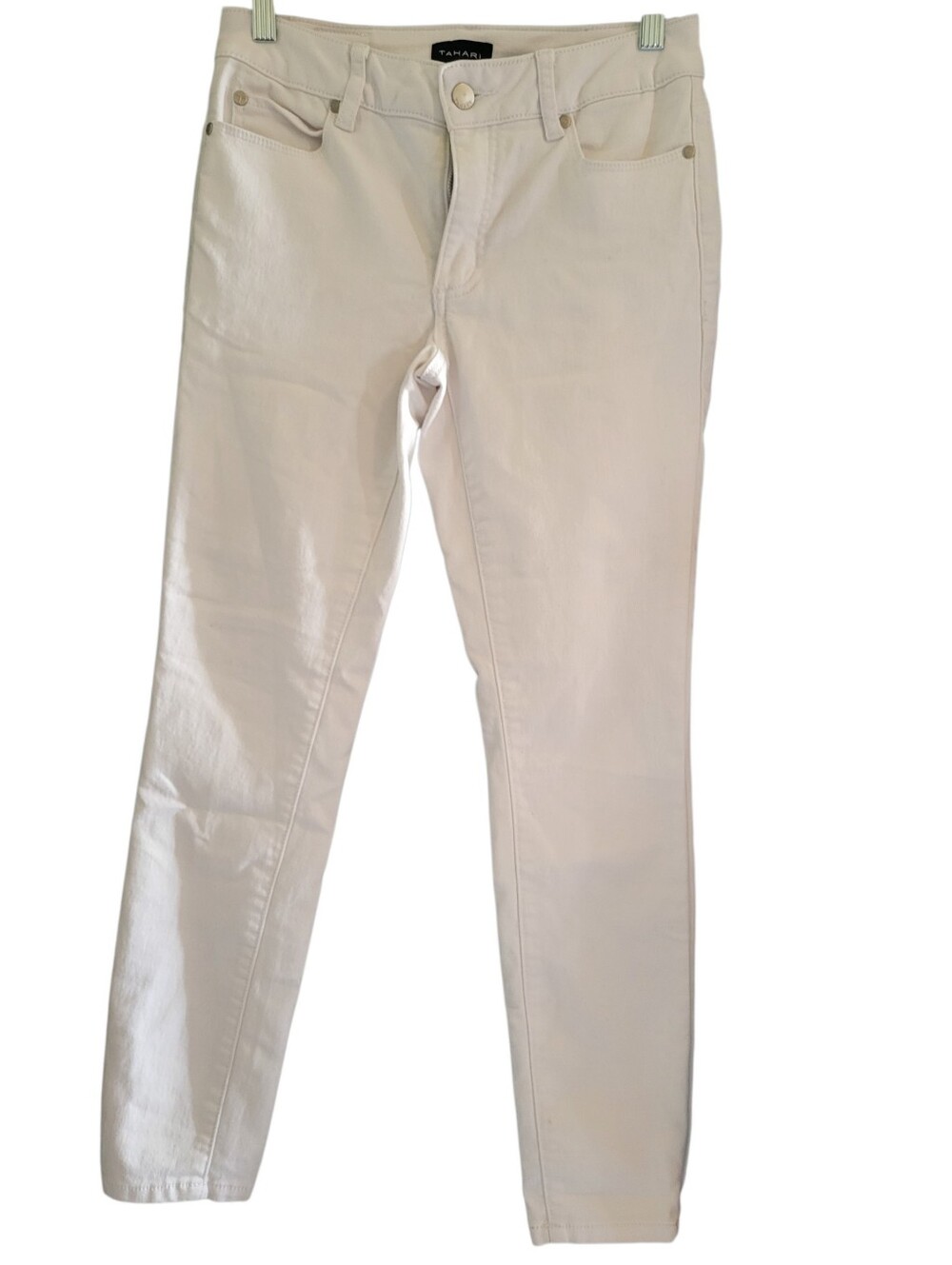 Tahari Kelly Classic Skinny Jeans White sz 2/26